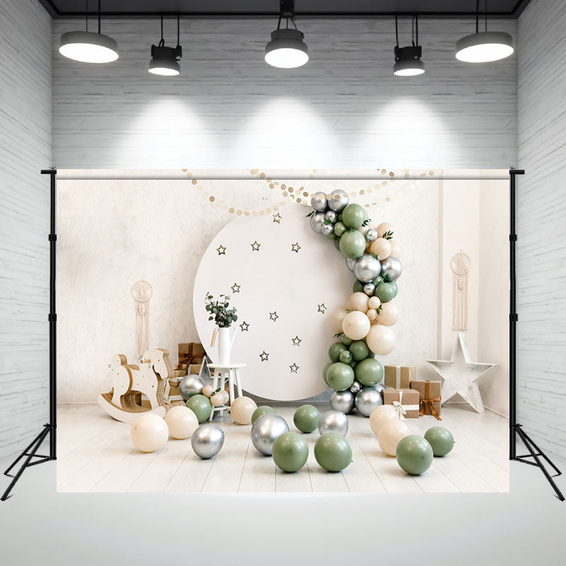 Balloon Set Decoration Mini Session Backdrop - Layoris