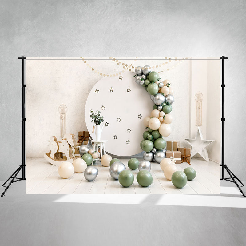 Balloon Set Decoration Mini Session Backdrop - Layoris