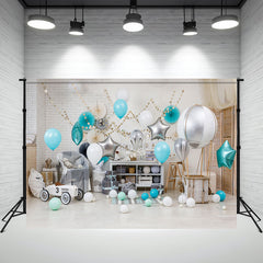 Happy Birthday Balloon Mini Session Backdrop - Layoris