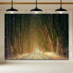 Layoris Autumn Leafless Woods Photo Backdrop