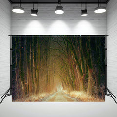 Layoris Autumn Leafless Woods Photo Backdrop
