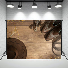 Layoris Western Cowboy Theme Birthday Photo Backdrop