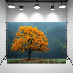 Layoris Autumn Rain Forest Maple Photo Backdrop
