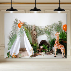 Layoris Tent Animal Fairy Tale Birthday Mini Session Backdrop