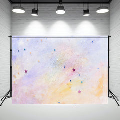 Layoris Dreamy Watercolor Star Photography Backdrop