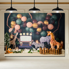 Layoris Animal Forest Themed Mini Session Backdrop