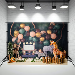 Layoris Animal Forest Themed Mini Session Backdrop