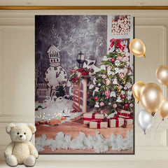 Layoris Vertical Christmas Themed Photography Backdrop