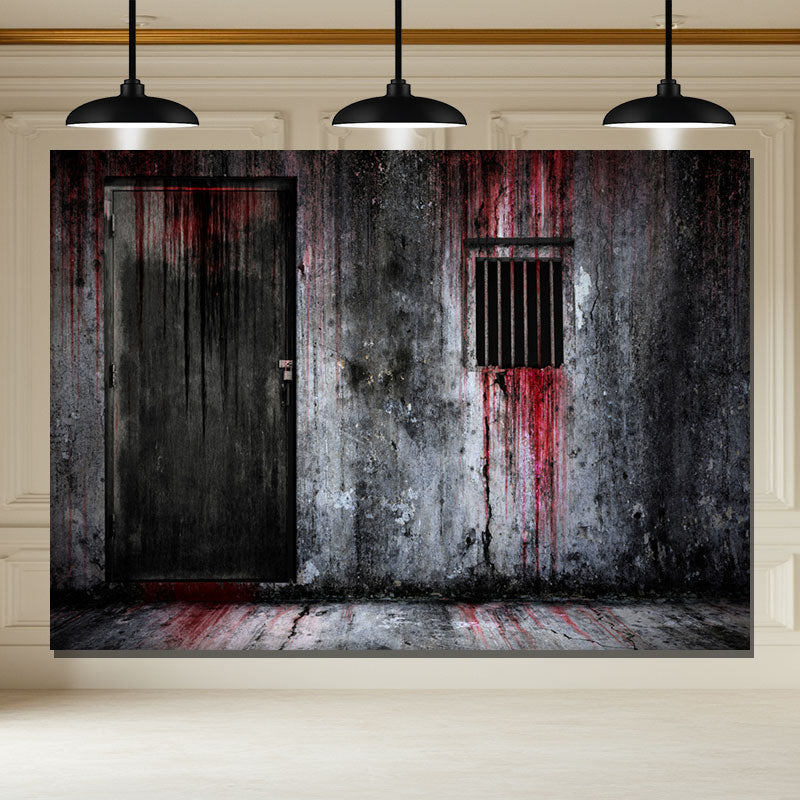 Layoris Horrible Dirty Prison Halloween Backdrop