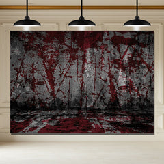 Layoris Weird Gray With Red Paint Wall Backdrop