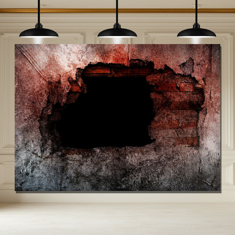 Layoris Scary Hole In The Wall Halloween Backdrop