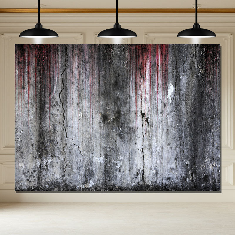 Layoris Horror Bloody Shabby Wall Halloween Party Backdrop