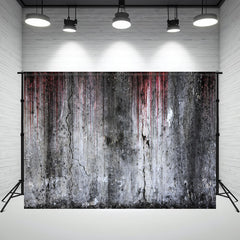 Layoris Horror Bloody Shabby Wall Halloween Party Backdrop