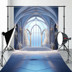 Arched Windows Palace Architecture Sweep Backdrop - Layoris