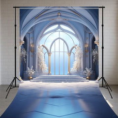 Arched Windows Palace Architecture Sweep Backdrop - Layoris