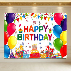 Layoris Happy Birthday Backdrop Banner Sign For Boys Girls