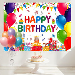 Layoris Happy Birthday Backdrop Banner Sign For Boys Girls