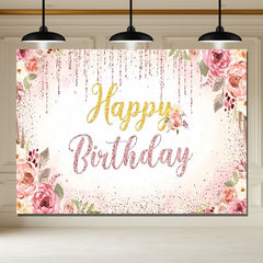 Layoris Happy Birthday Backdrop Decorations For Women