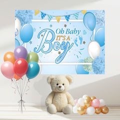Layoris Baby Shower Party Backdrop Photo Booth Background