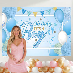 Layoris Baby Shower Party Backdrop Photo Booth Background