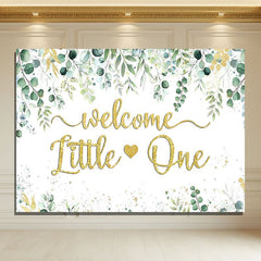 Layoris Eucalyptus Leaves Greenery Baby Shower Banner