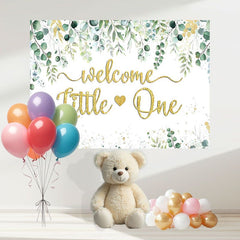 Layoris Eucalyptus Leaves Greenery Baby Shower Banner