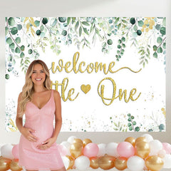 Layoris Eucalyptus Leaves Greenery Baby Shower Banner