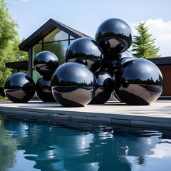Black Event Decorative Reflective Sphere Mirror Ball