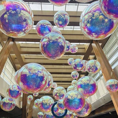 Rainbow Mirror Ball Inflatable Event Decor Balloon