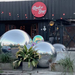 Silver Mirror Ball Inflatable Reflective Ball