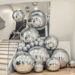 Silver Mirror Ball Inflatable Reflective Ball