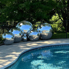 Silver Mirror Ball Inflatable Reflective Ball