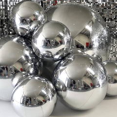 Silver Mirror Ball Inflatable Reflective Ball