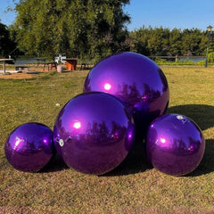 Purple Mirror Ball Sphere Reflective Decorative Ball