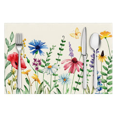 Layoris Tischset mit Aquarell-Gänseblümchen-Duft