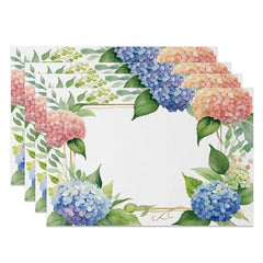 Layoris Powder Blue Hydrangea Placemat Set