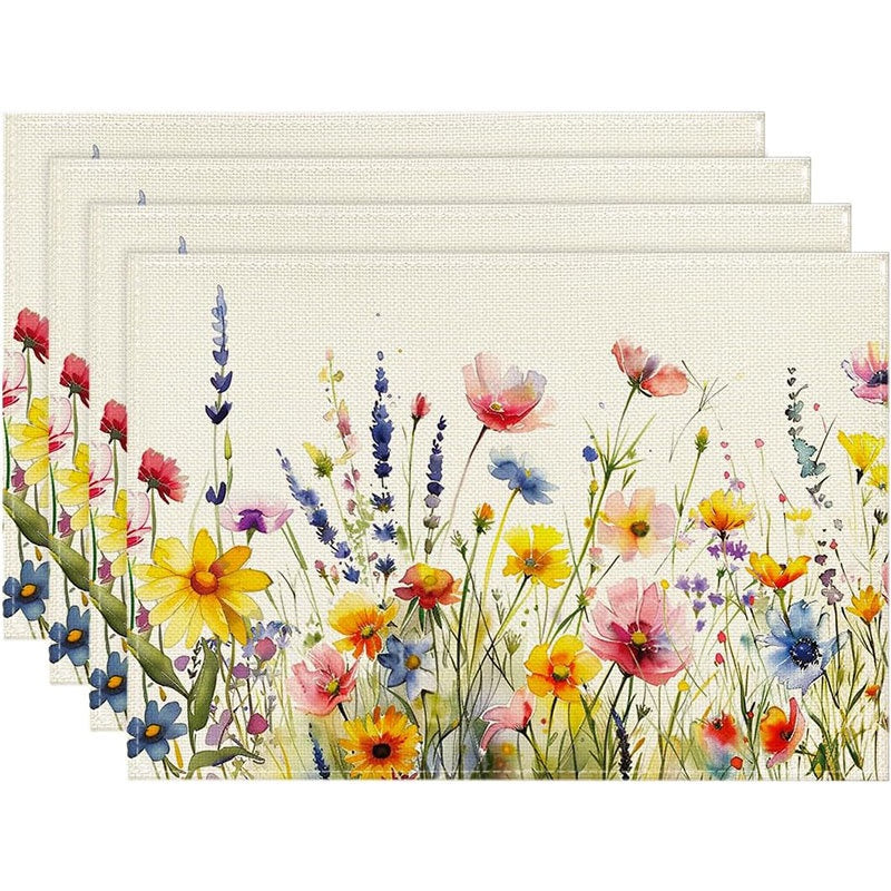 Layoris Wildflower Pattern Placemat Set