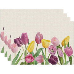 Layoris Vintage Tulip Garden Placemat Set