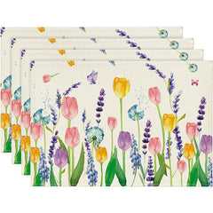 Layoris Romantic Tulip Garden Placemat Set