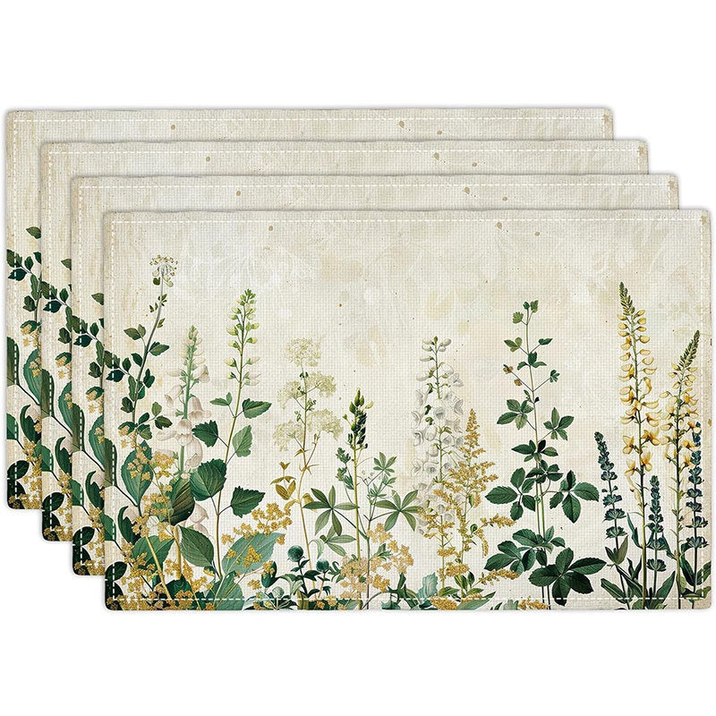 Layoris Lush Green Garden Placemat Set