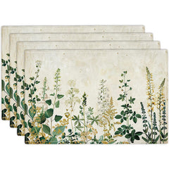 Layoris Lush Green Garden Placemat Set