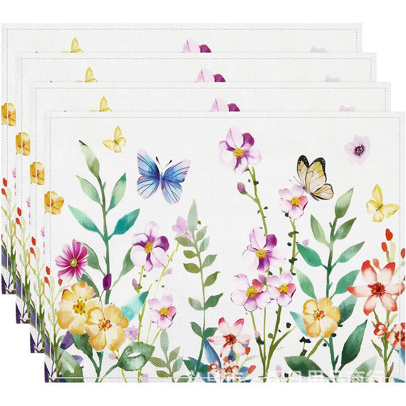 Layoris Spring Garden Butterflies Placemat Set