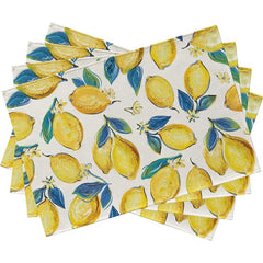 Layoris Tischset mit Sommer-Zitronenmotiv