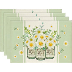 Layoris Vases With Chrysanthemums Placemat Set