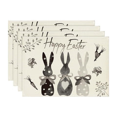 Layoris Happy Easter Rabbits Placemat Set