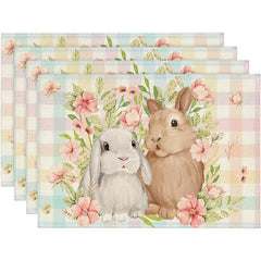 Layoris Flowers Around The Rabbit Placemat Set