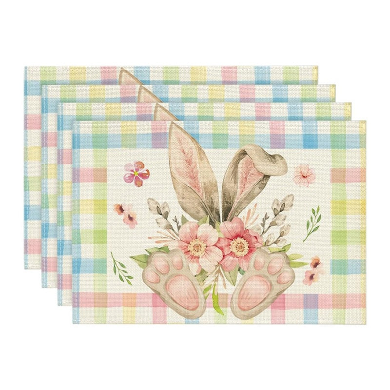 Layoris Lying Down Rabbit Easter Placemat Set
