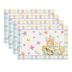 Layoris Artistic Dwarf Bunny Easter Placemat Set