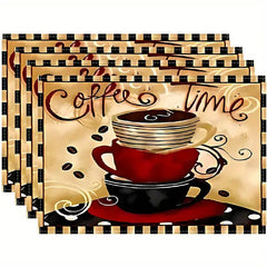 Layoris Coffee Time Relaxation Gold Tischset-Set