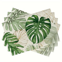 Layoris Palm Leaves Green Jungle Placemat Set